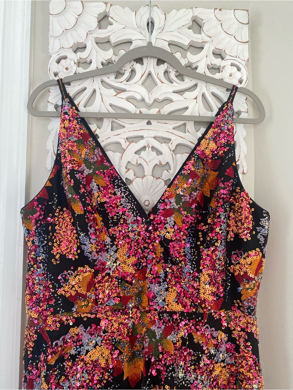 Dress the Population Elisa XL Sequin Embroidered Fit & Flare Cocktail Prom Dress - Picture 6 of 15